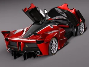 Ferrari FXX K 2015 open doors 3D Model