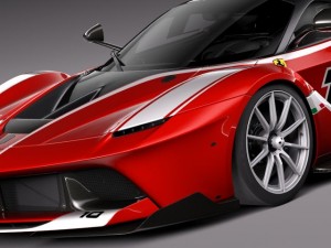 Ferrari FXX K 2015 open doors 3D Модель