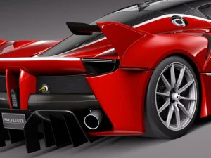 Ferrari FXX K 2015 open doors 3D Model