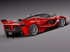 Ferrari FXX K 2015 open doors 3D Model