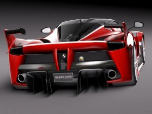 Ferrari FXX K 2015 open doors 3D Model