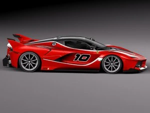 Ferrari FXX K 2015 open doors 3D Model