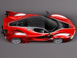 Ferrari FXX K 2015 open doors 3D Model
