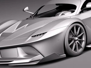 Ferrari FXX K 2015 open doors 3D Model