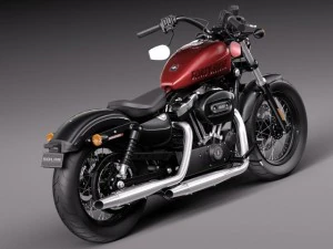 Harley Davidson Sportster quarenta e oito 2015 Modelo 3D