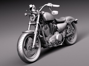Harley Davidson Sportster Forty Eight 2015 Modelo 3D