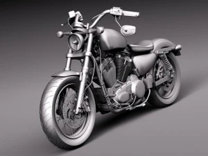 Harley Davidson Sportster quarenta e oito 2015 Modelo 3D