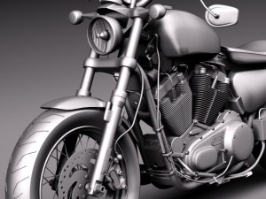 Harley Davidson Sportster Forty Eight 2015 Modelo 3D