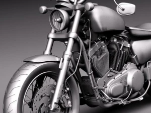 Harley Davidson Sportster quarenta e oito 2015 Modelo 3D
