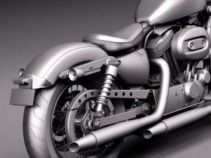 Harley Davidson Sportster Forty Eight 2015 Modelo 3D