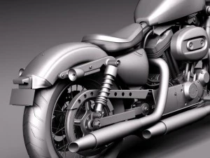 Harley Davidson Sportster quarenta e oito 2015 Modelo 3D