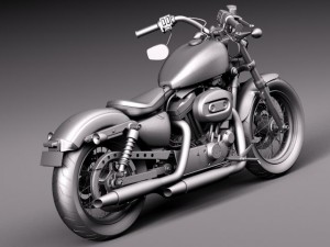 Harley Davidson Sportster Forty Eight 2015 Modelo 3D