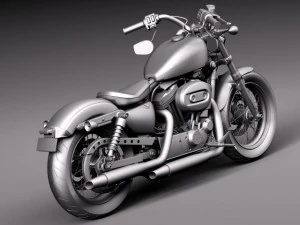 Harley Davidson Sportster quarenta e oito 2015 Modelo 3D