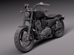 Harley Davidson Sportster Forty Eight 2015 Modelo 3D
