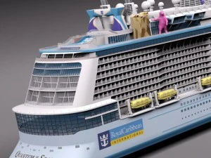 Quantum of the Seas Cruise Ship 3D Model