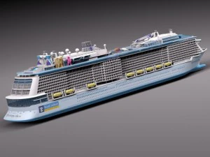 Quantum of the Seas Cruise Ship 3D Model