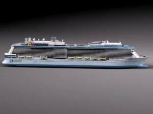 Quantum of the Seas Cruise Ship 3D Model
