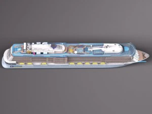 Quantum of the Seas Cruise Ship 3D Model