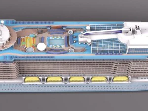 Quantum of the Seas Cruise Ship 3D Model