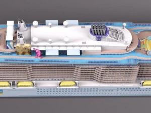 Quantum of the Seas Cruise Ship 3D Model