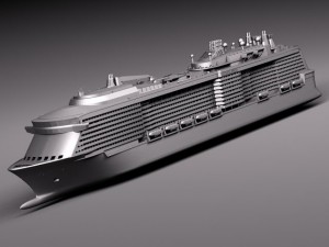 Quantum of the Seas Cruise Ship Modelo 3D