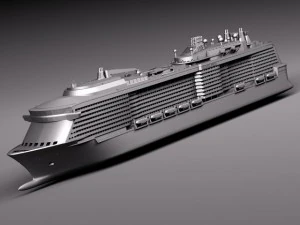 Quantum of the Seas Cruise Ship 3D Model