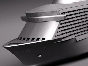 Quantum of the Seas Cruise Ship 3D Model