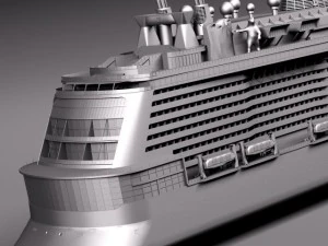 Quantum of the Seas Cruise Ship 3D Model