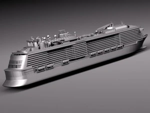 Quantum of the Seas Cruise Ship 3D Model