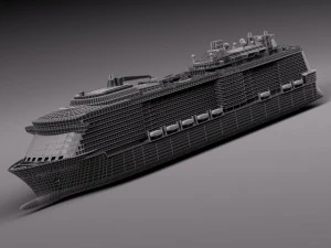 Quantum of the Seas Cruise Ship 3D Model