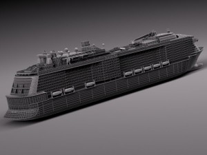 Quantum of the Seas Cruise Ship Modelo 3D