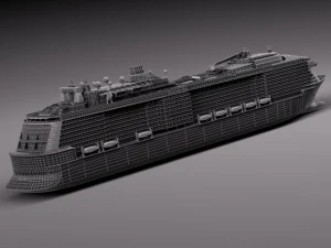 Quantum of the Seas Cruise Ship 3D Model