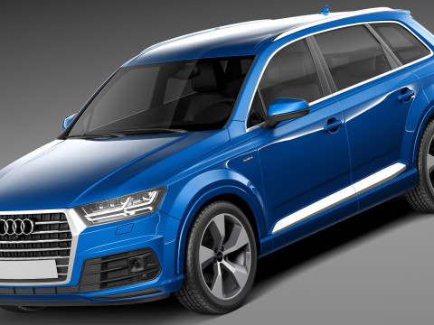 Audi Q7 2016 3D-Modell