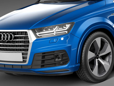 Audi Q7 2016 3D Model