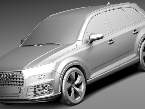 Audi Q7 2016 3D 모델