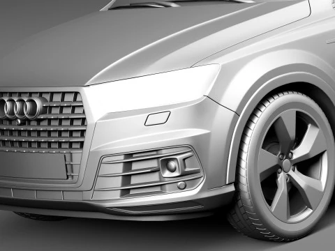 Audi Q7 2016 3D Model