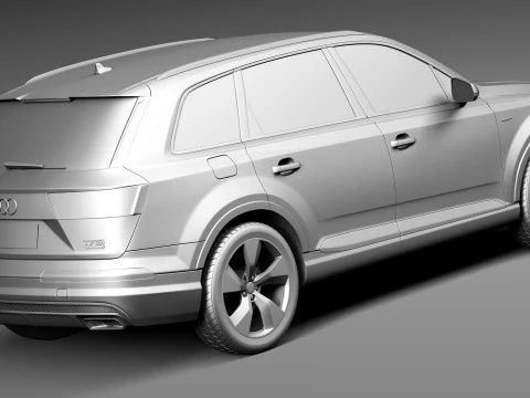 Audi Q7 2016 3D Model
