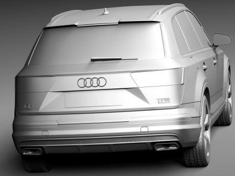 Audi Q7 2016 3D 모델