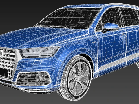 Audi Q7 2016 3D Model