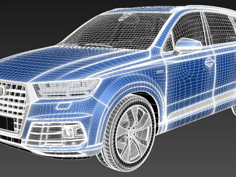 Audi Q7 2016 3D Model