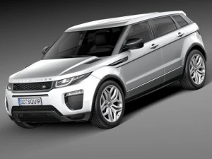 Range Rover Evoque 5 puertas 2016 Modelo 3D