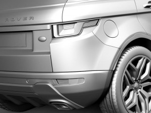Range Rover Evoque 5-door 2016 3D 模型