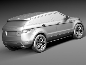 Range Rover Evoque 5-door 2016 3D 模型