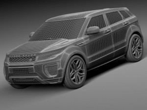 Range Rover Evoque 5-door 2016 3D 模型