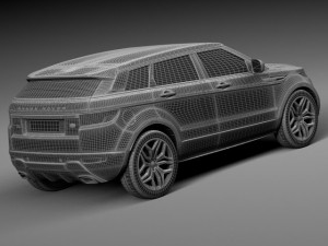 Range Rover Evoque 5-door 2016 3D 模型