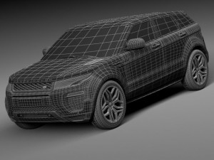 Range Rover Evoque 5-door 2016 3D 模型