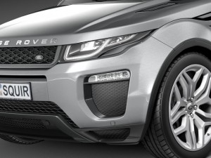 Range Rover Evoque 3-door 2016 3D Модель
