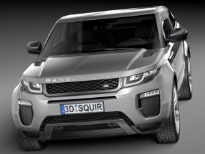 Range Rover Evoque 3-door 2016 3D Модель