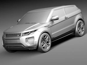 Range Rover Evoque 3-door 2016 3D Model
