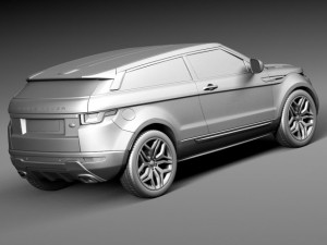 Range Rover Evoque 3-door 2016 3D Модель
